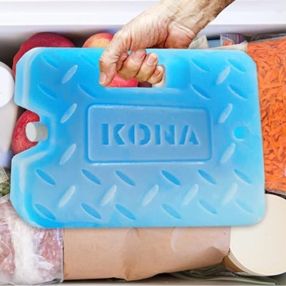 NEW Kona Large 2 Ice Packs Blue Ice 4lb Refreezable Reusable Cooler Packs NWT - Picture 4 of 13